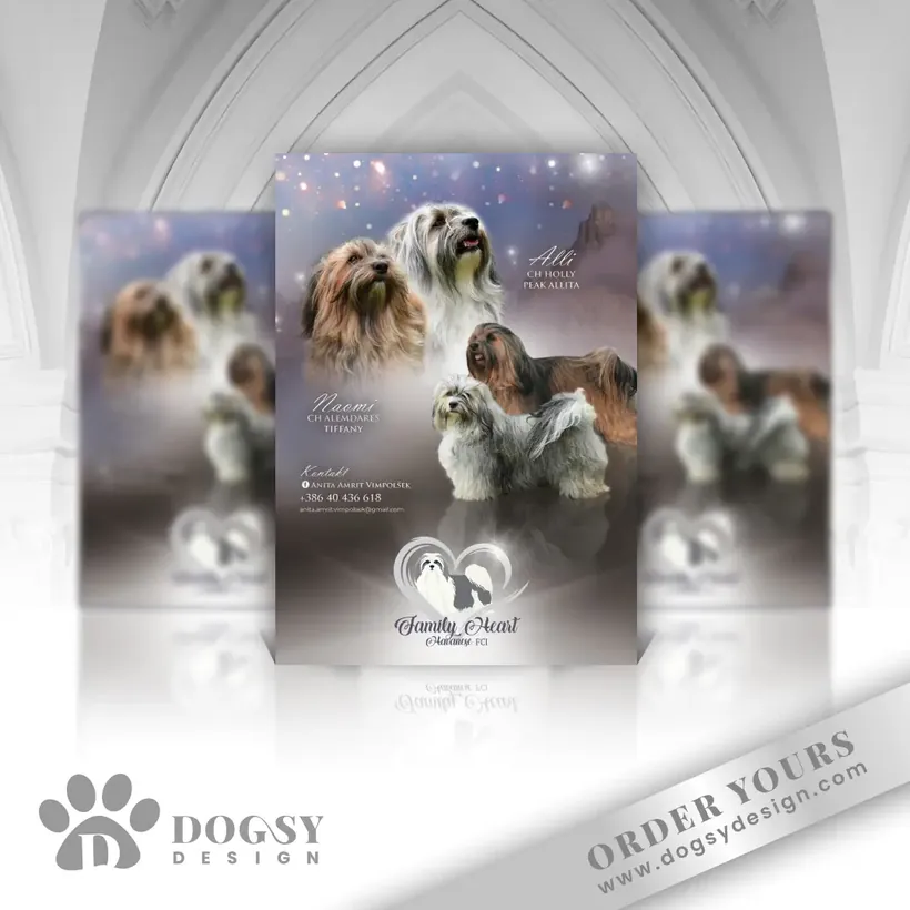Havanese litter poster by Dogsy Design