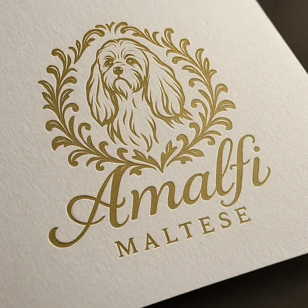 Amalfi Maltese logo by Dogsy Design