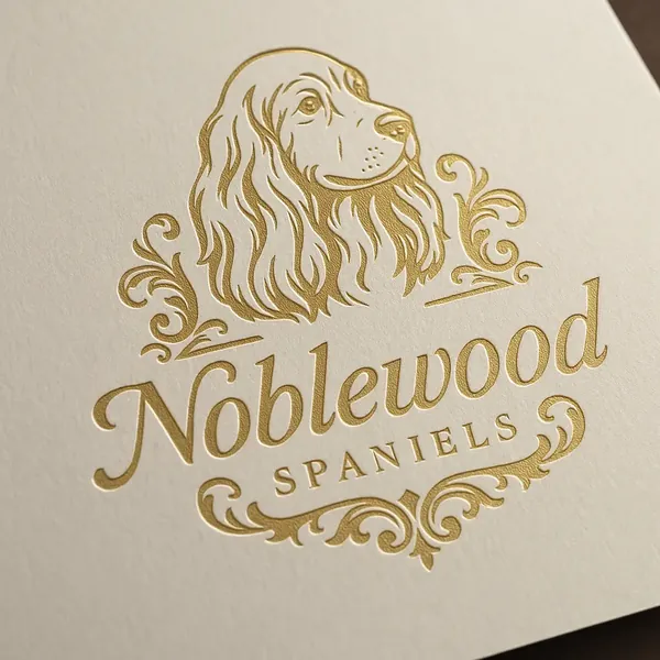 Noblewood Spaniels logo by Dogsy Design
